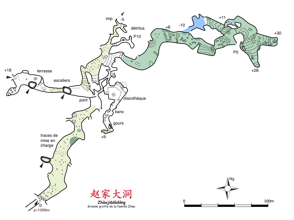 topographie Zhaojiadadong 赵家大洞