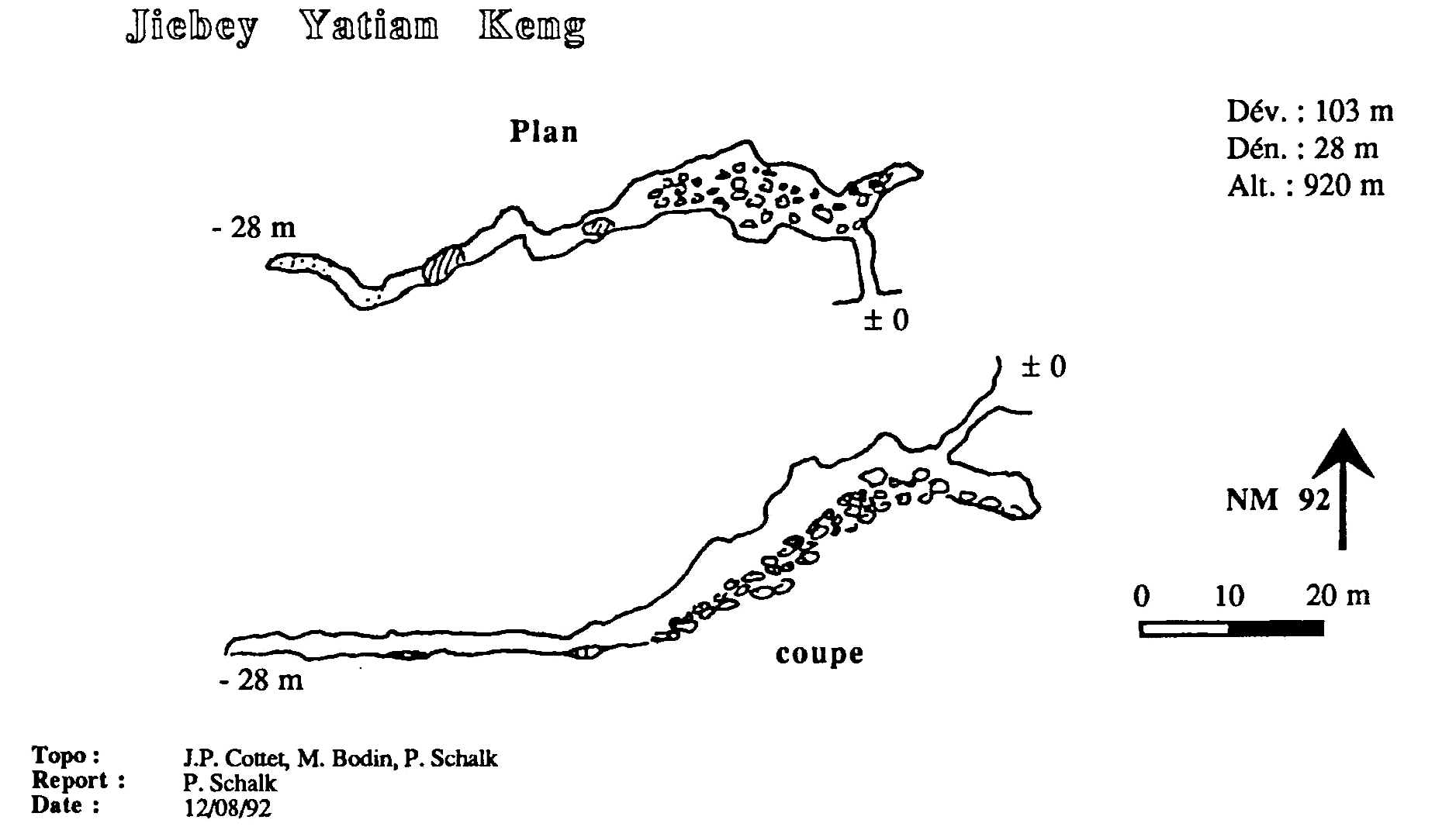 topographie Jiebeyyatiankeng 