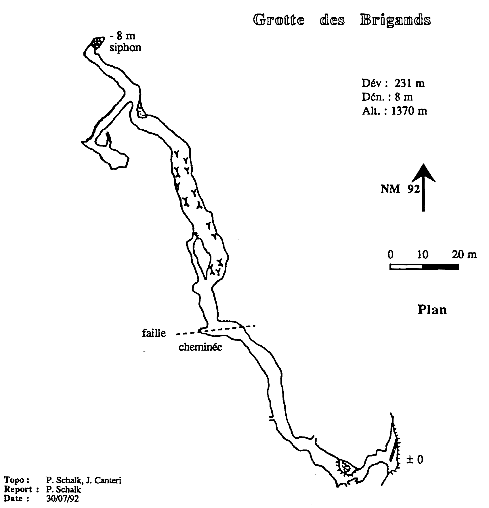 topographie Grotte Des Brigands 