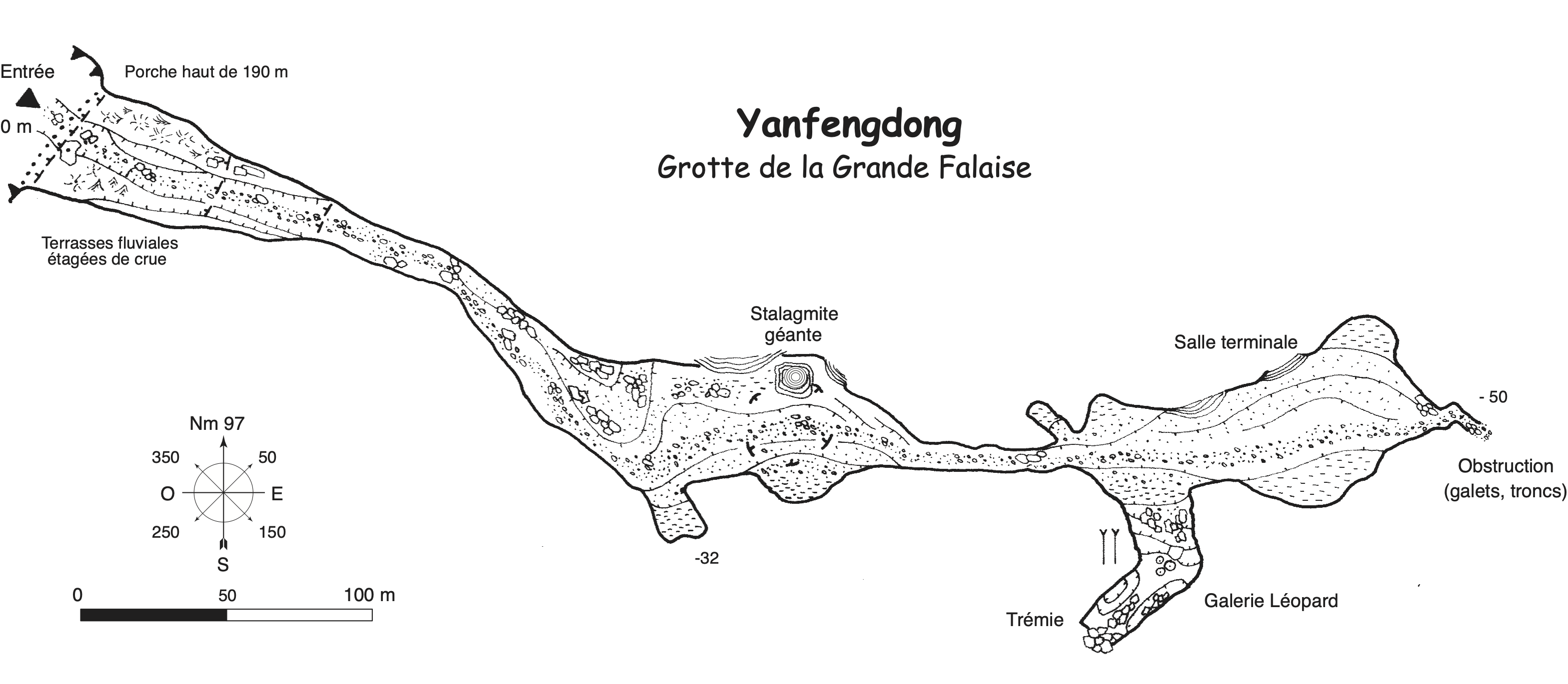 topographie Yanfengdong 岩峰洞