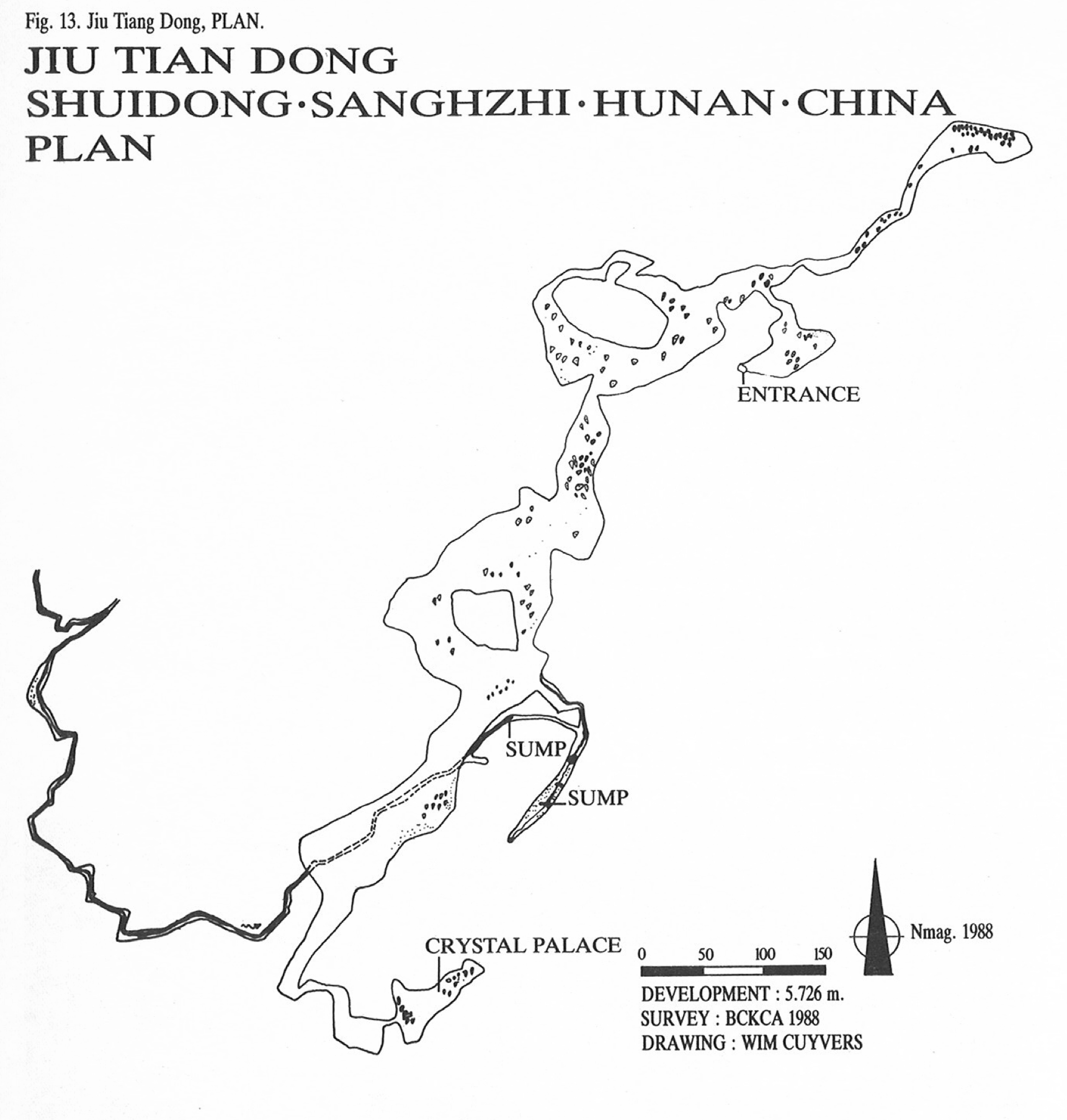 topographie Jiutiandong 九天洞