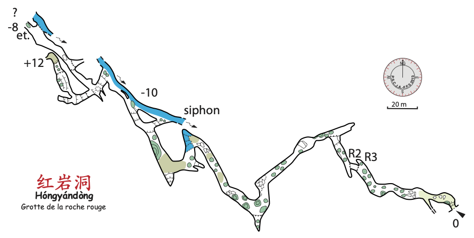 topographie Hongyandong 红岩洞