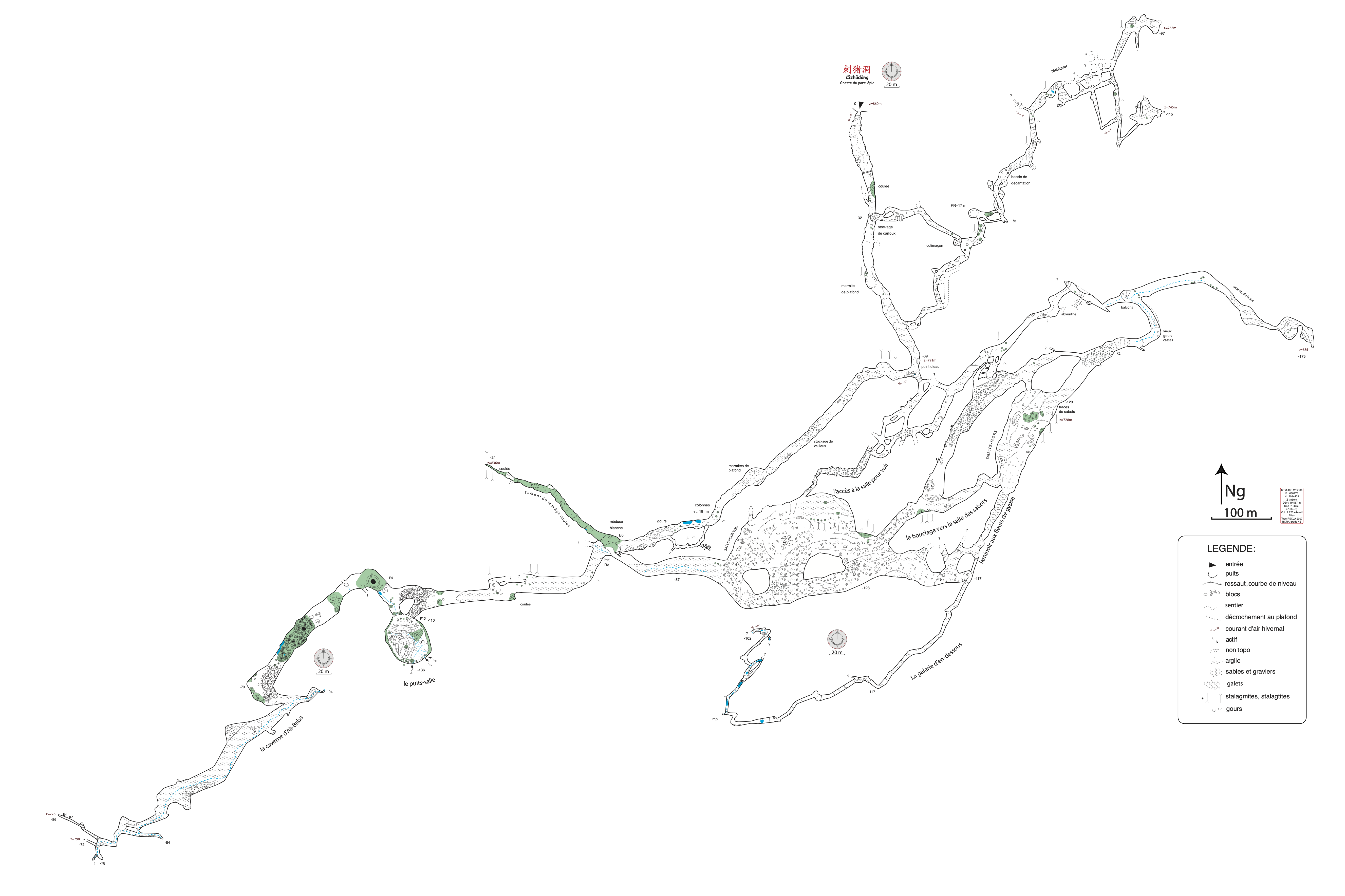 topographie Cizhudong 刺猪洞