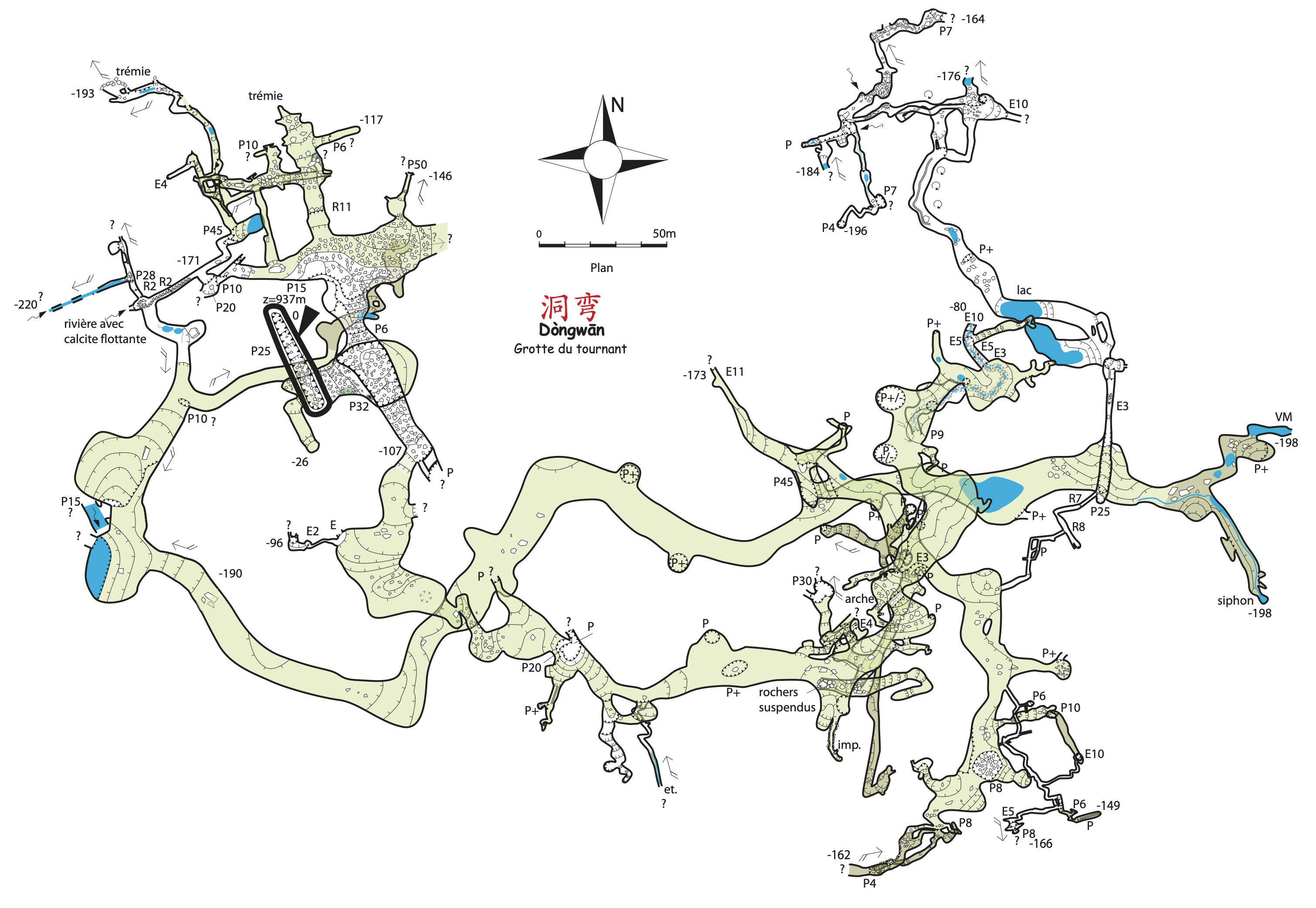 topographie Dongwan 洞弯