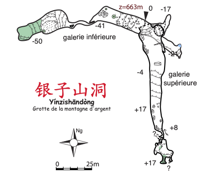 topographie Yinzishandong 银子山洞