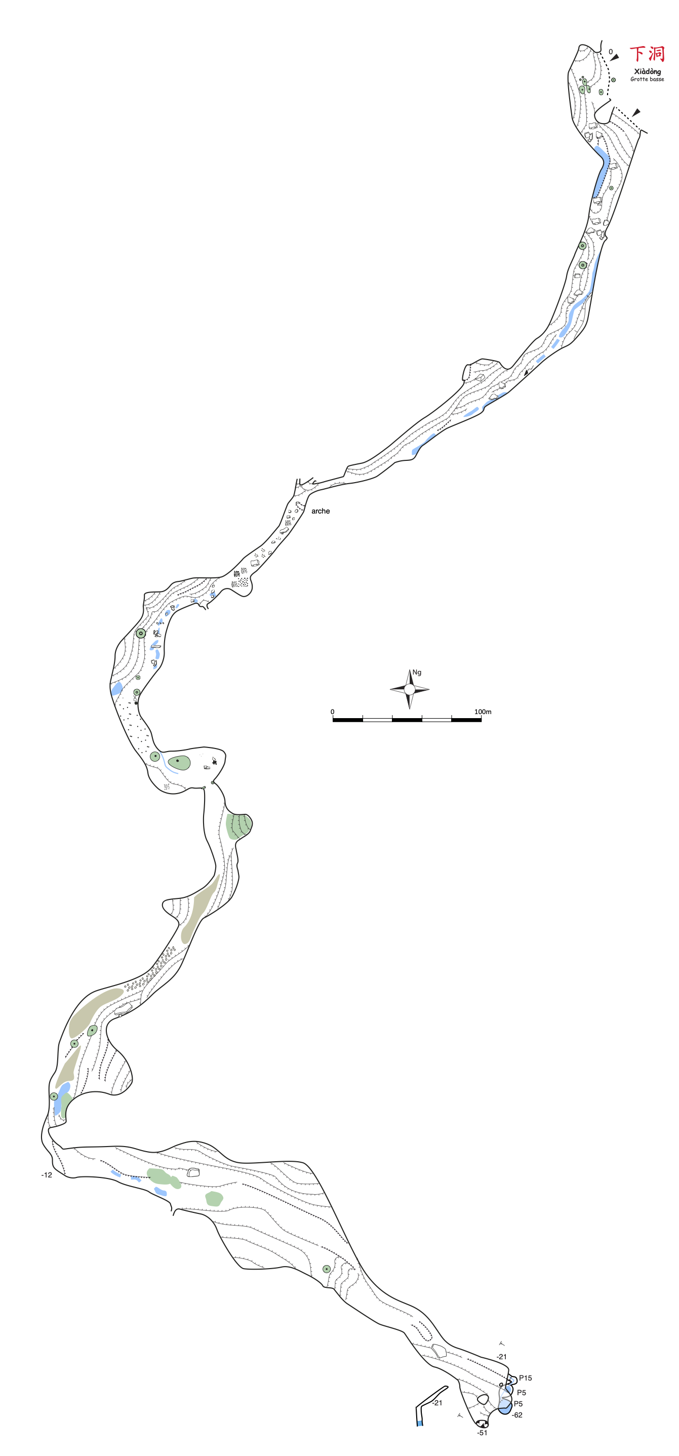 topographie Xiadong 下洞