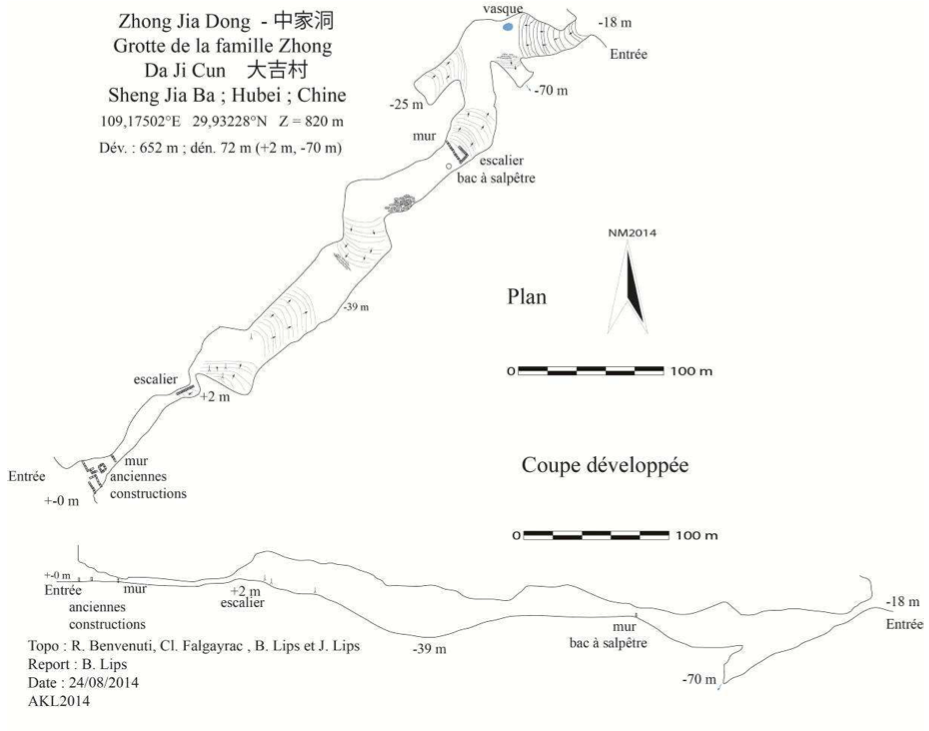 topographie Zhongjiadong 