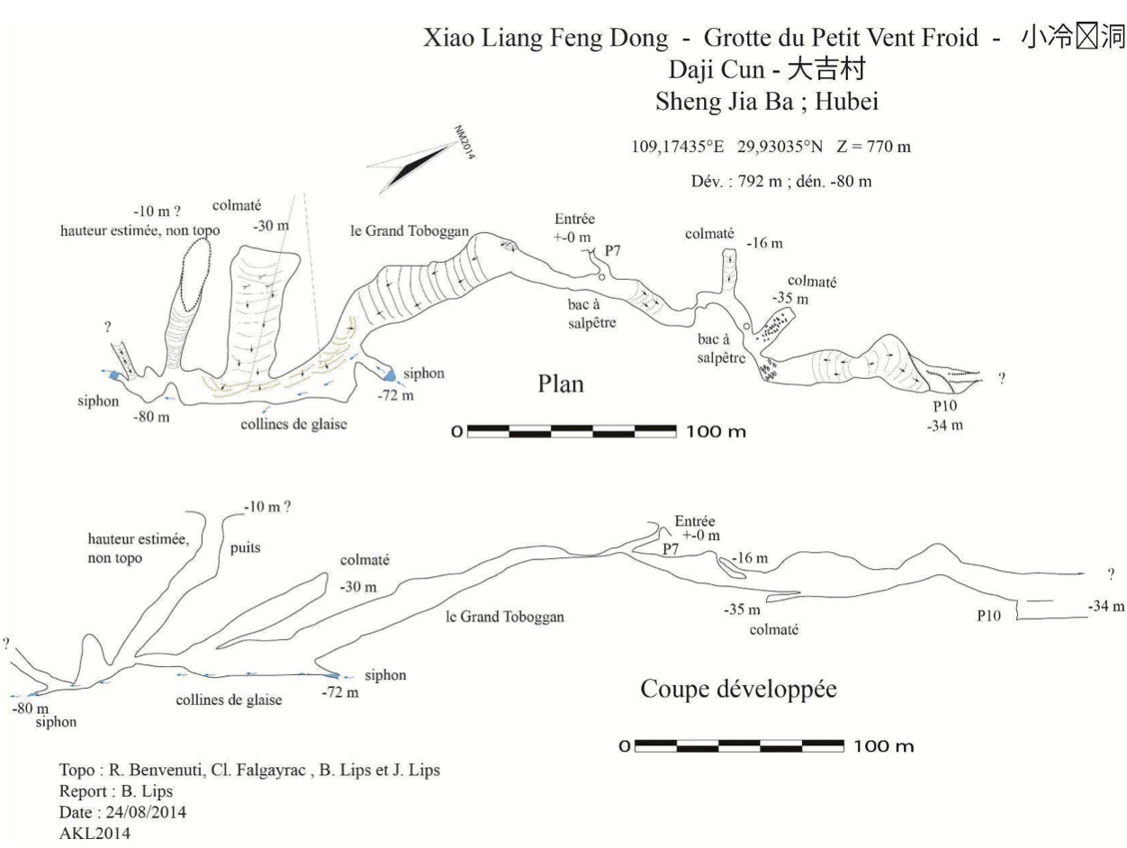 topographie Xiaoliangfengdong 