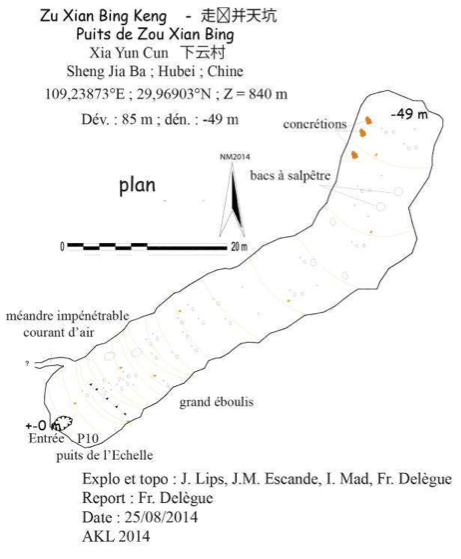 topographie Zouxianbingkeng 