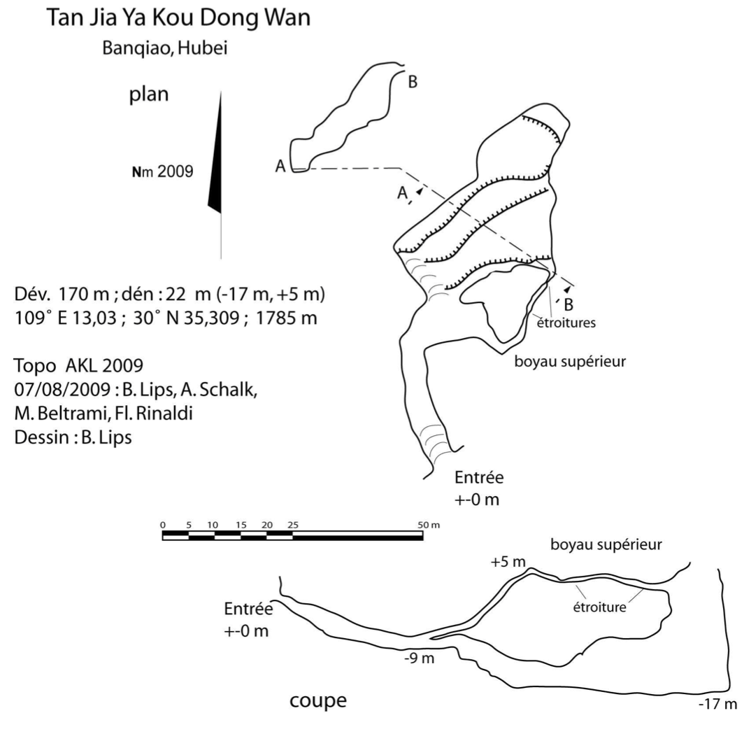 topographie Tanjiayakoudongwan 