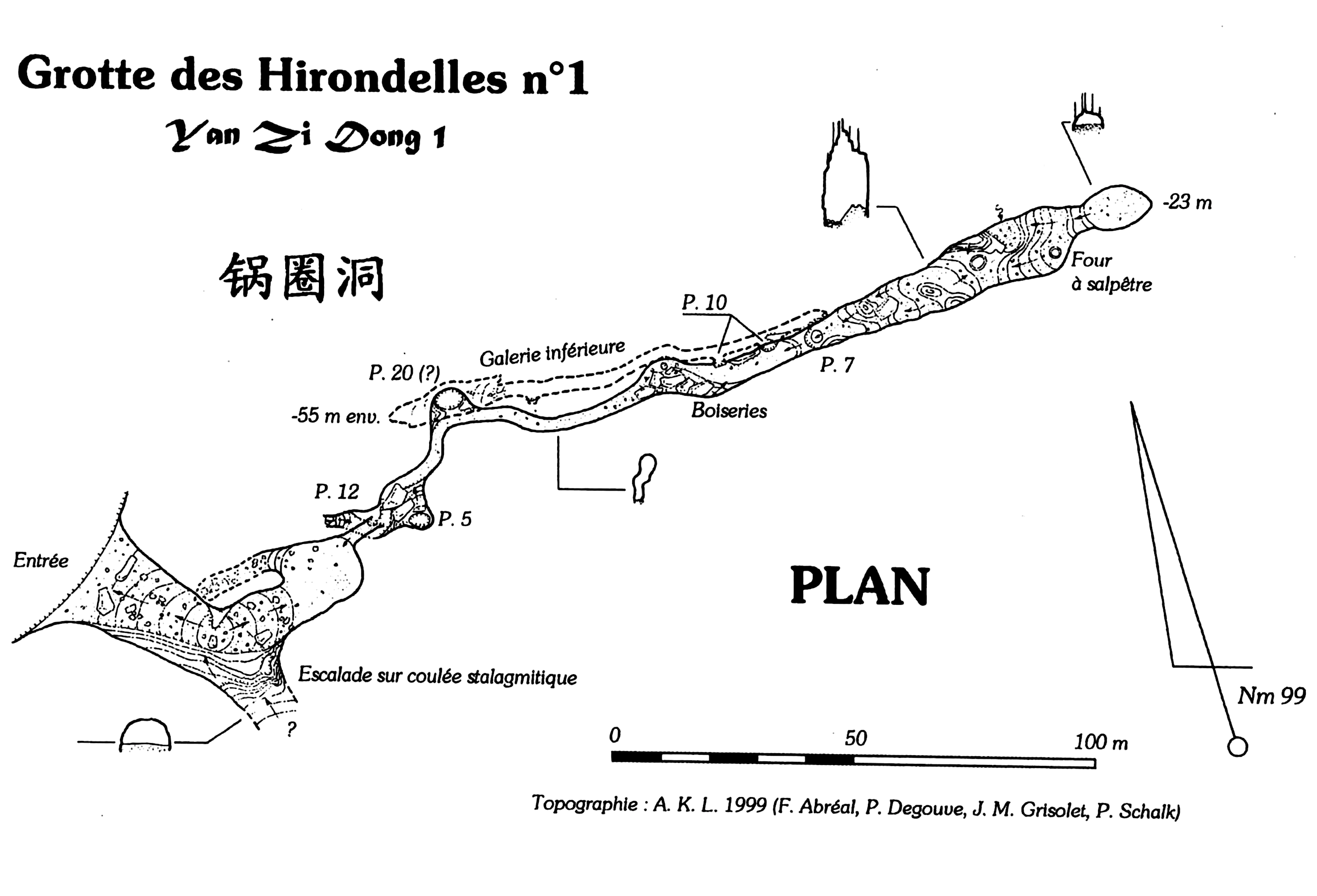 topographie Yanzidong 燕子洞