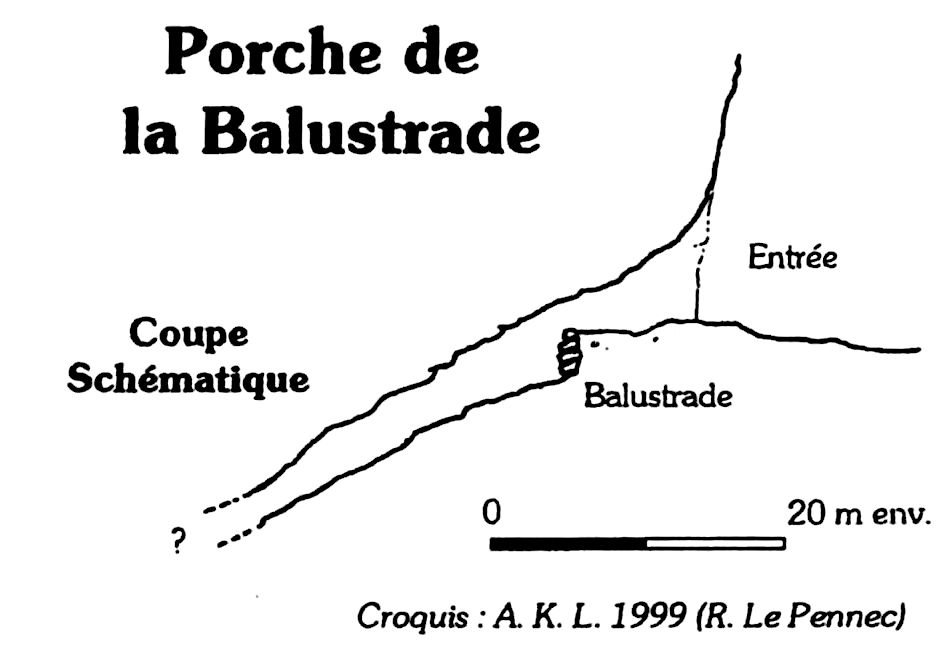 topographie Porche de la balustrade 