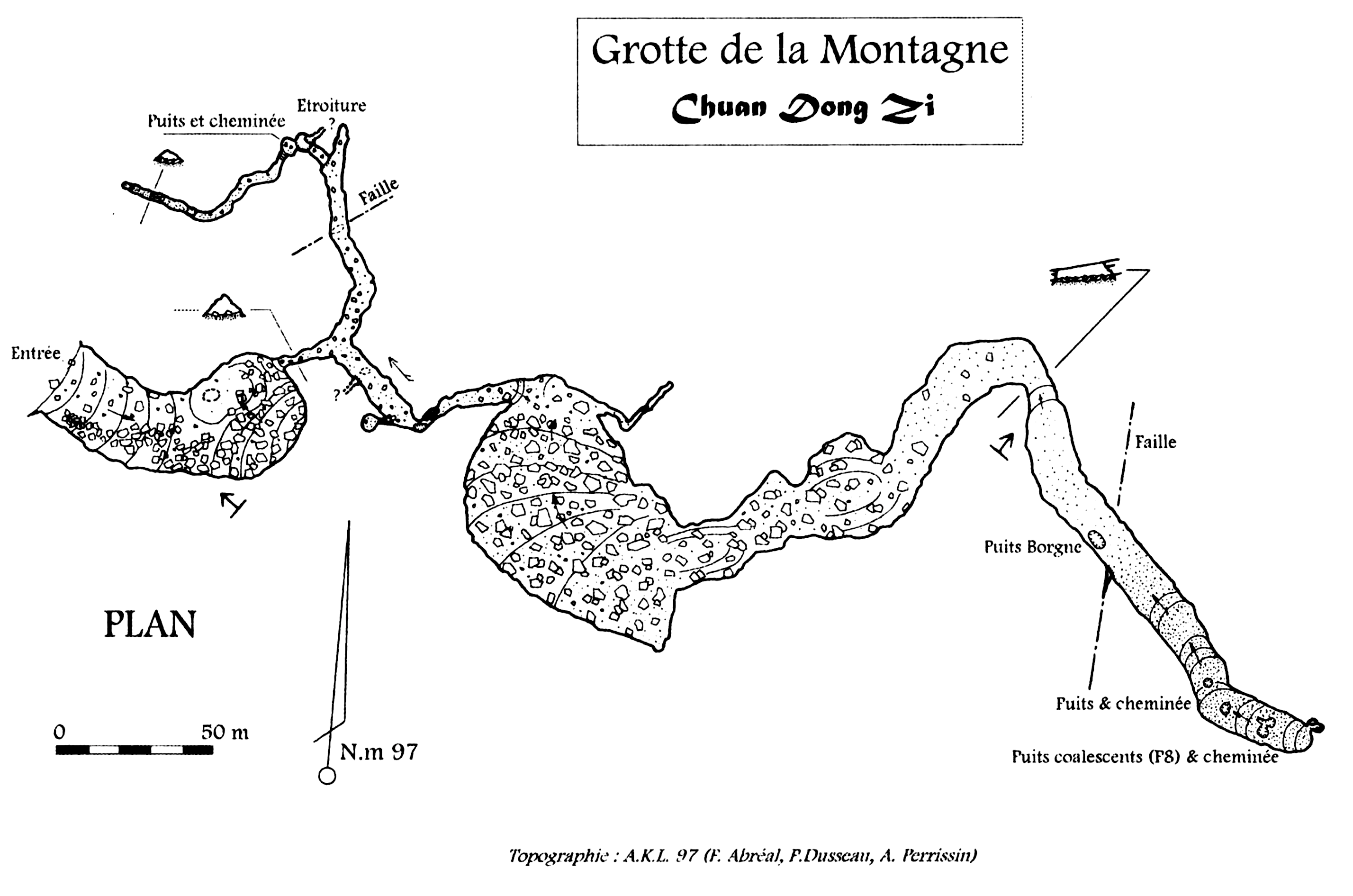 topographie Chuandongzi 穿洞子