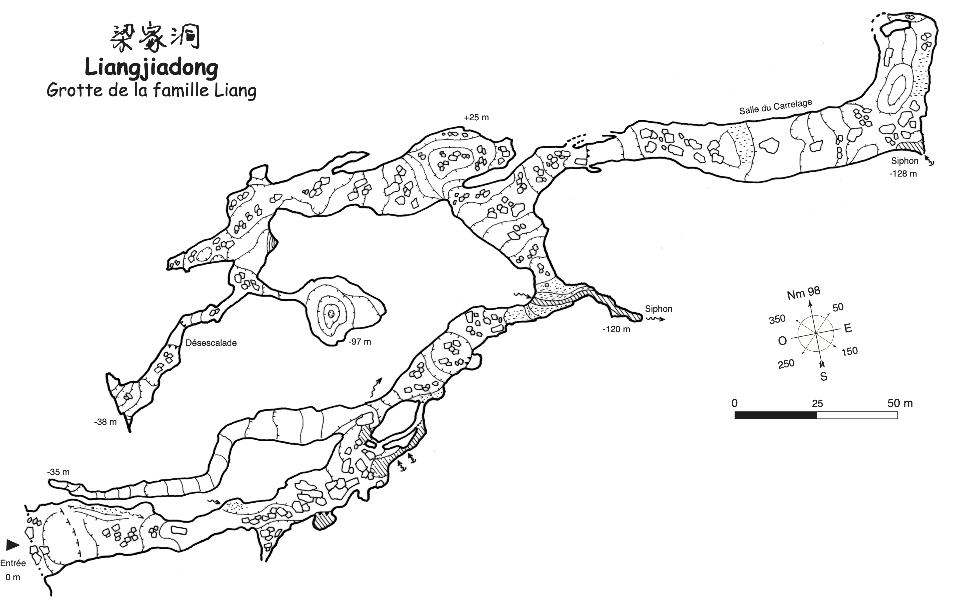 topographie Liangjiadong 梁家洞