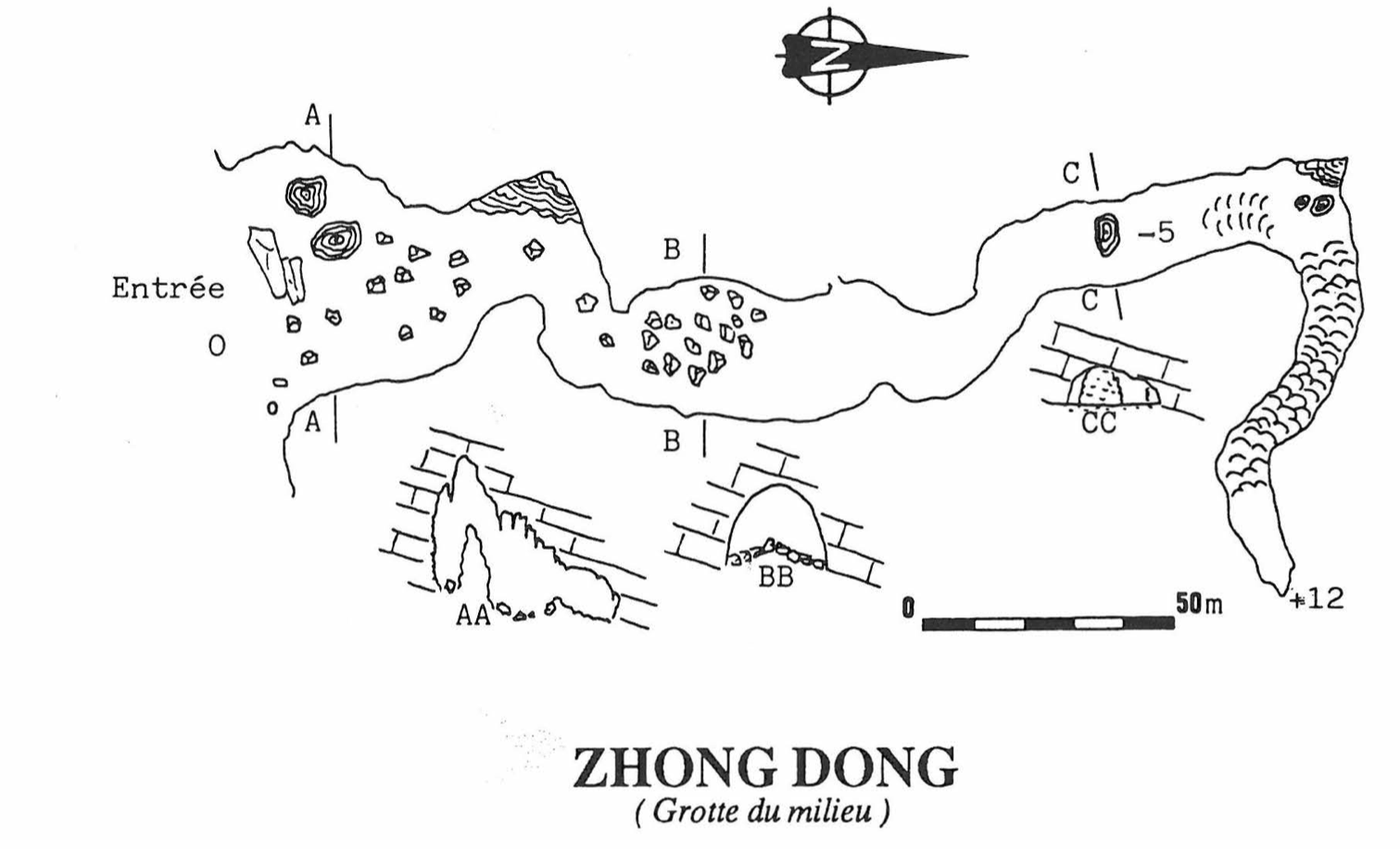 topographie Zhongdong 中洞