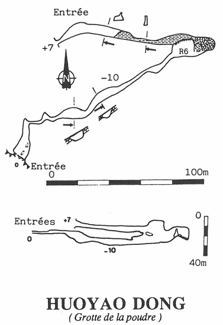 topographie Huoyaodong 火药洞