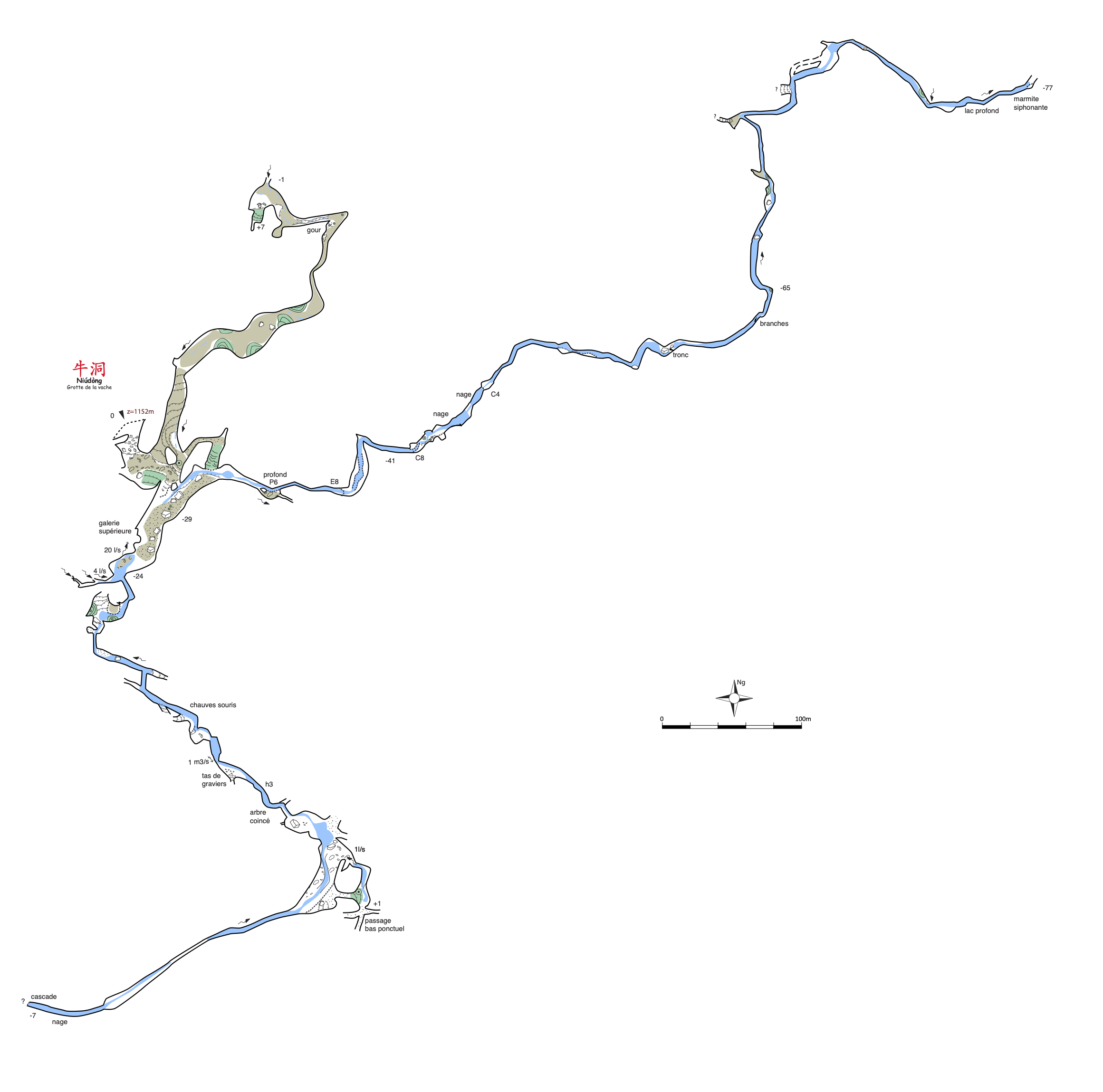 topographie Niudong 牛洞