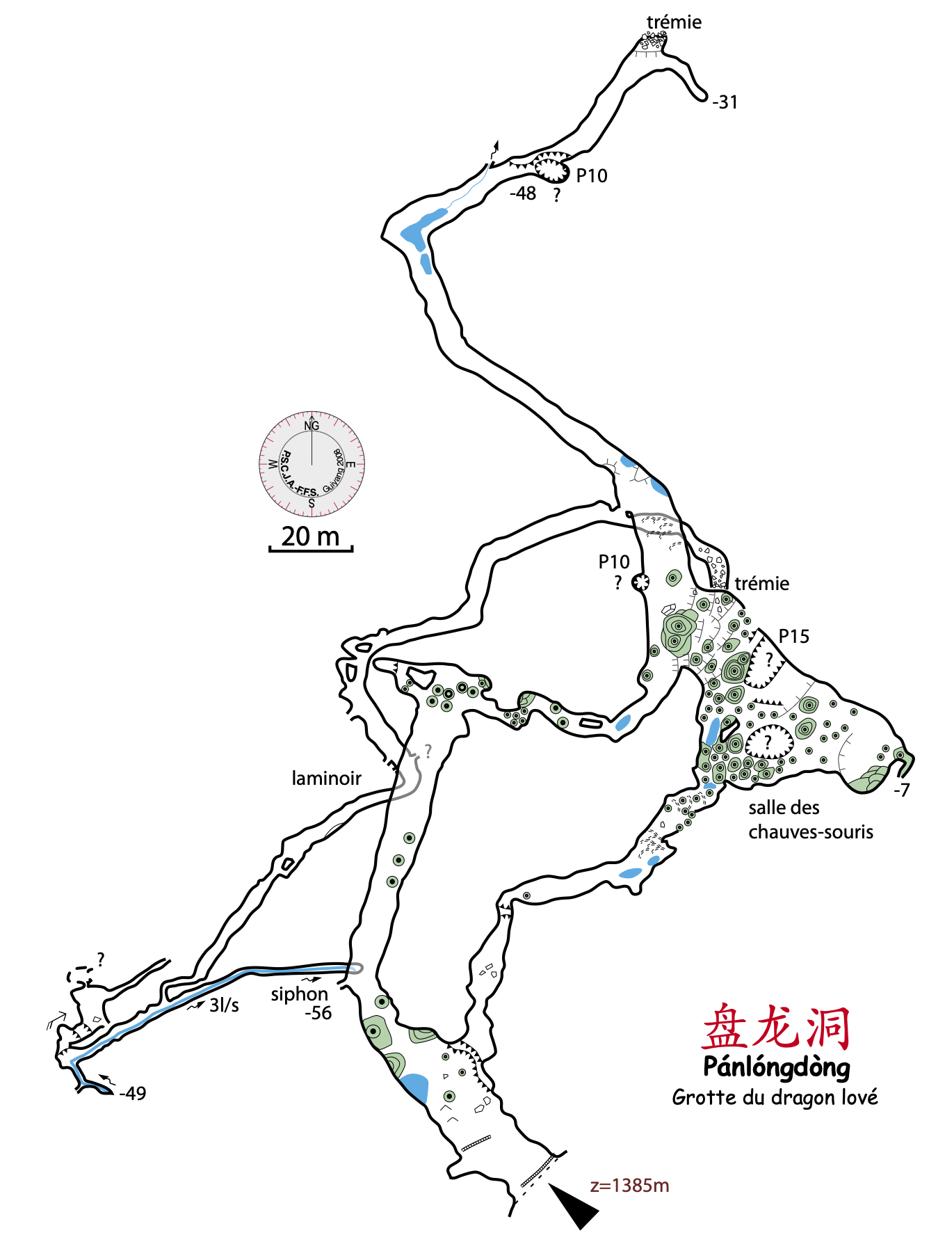 topographie Panlongdong 盘龙洞 