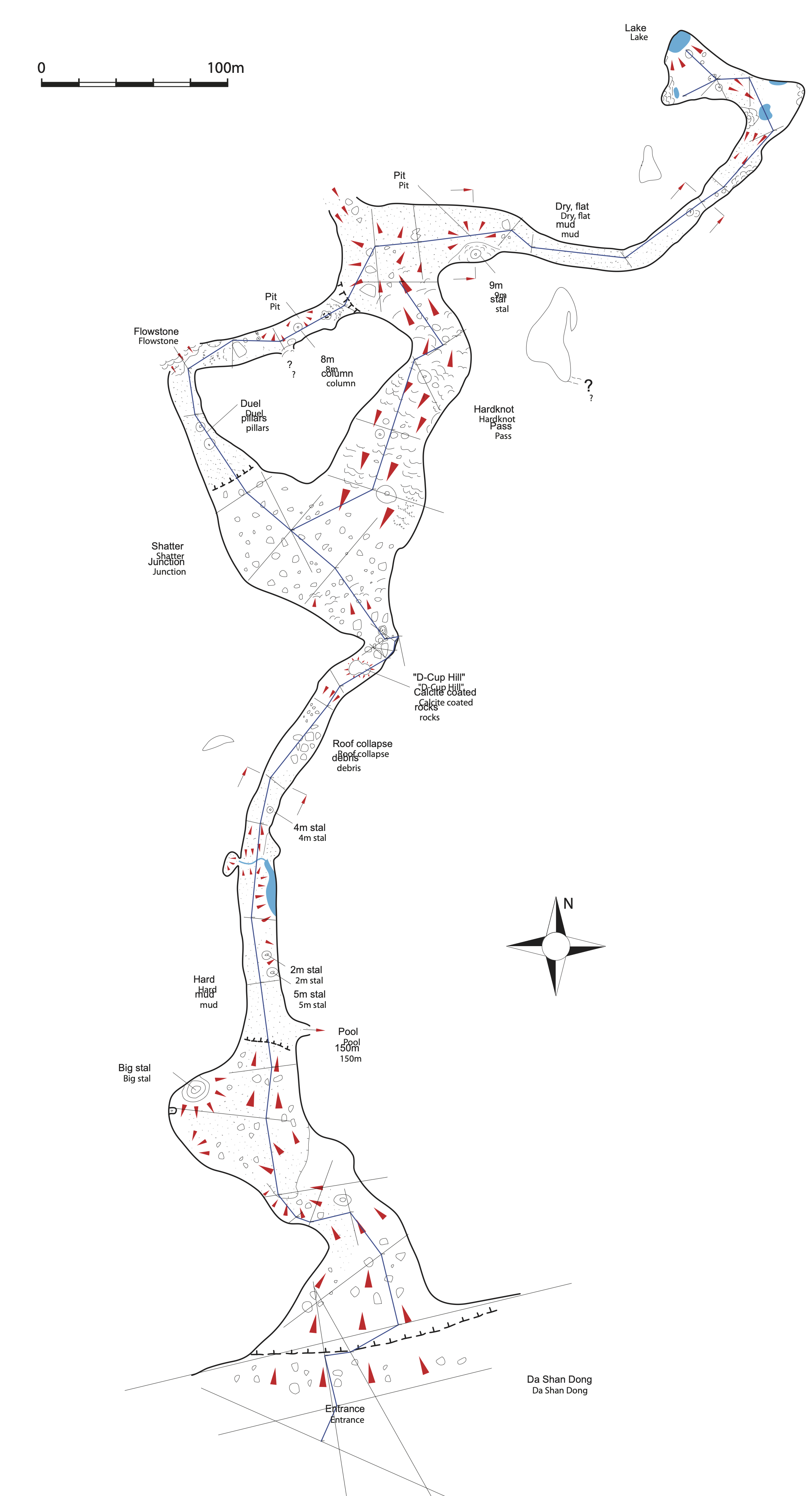 topographie Dashandong 大山洞