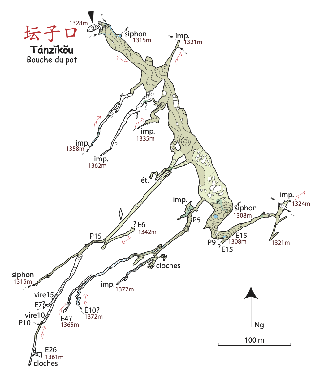 topographie Tanzikou 坛子口 