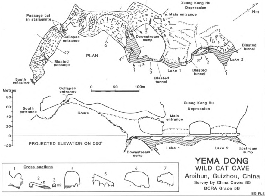 topographie Yemadong 野马洞