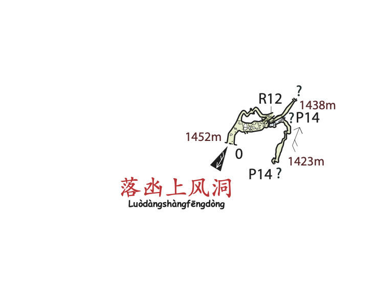 topographie Luodangshangfengdong 落凼上风洞