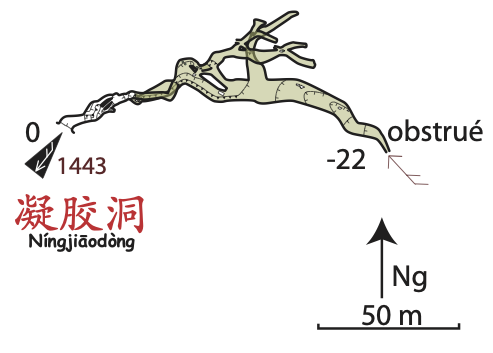 topographie Ningjiaodong 凝胶洞