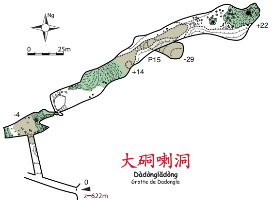 topographie Dadongladong 大硐喇洞