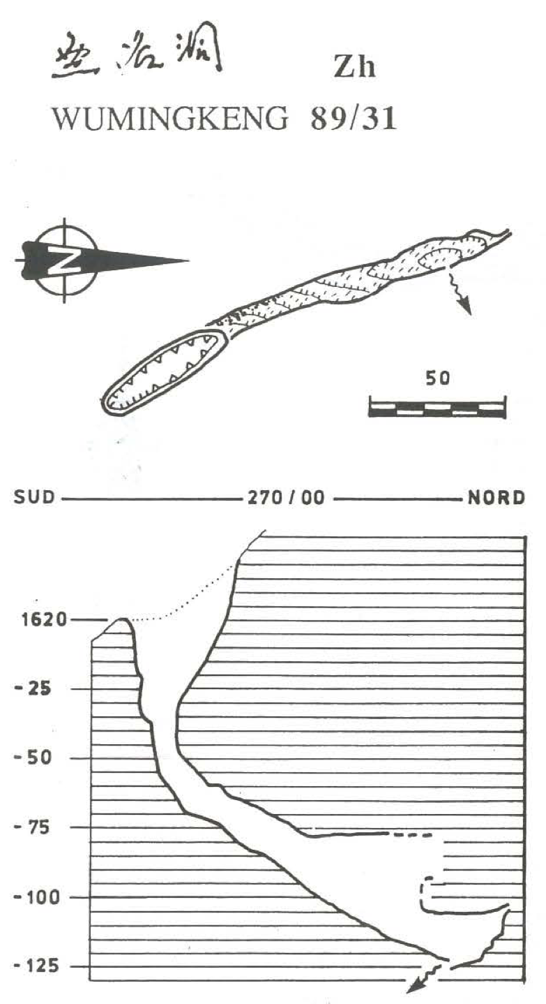 topographie Wumingkeng 无名坑