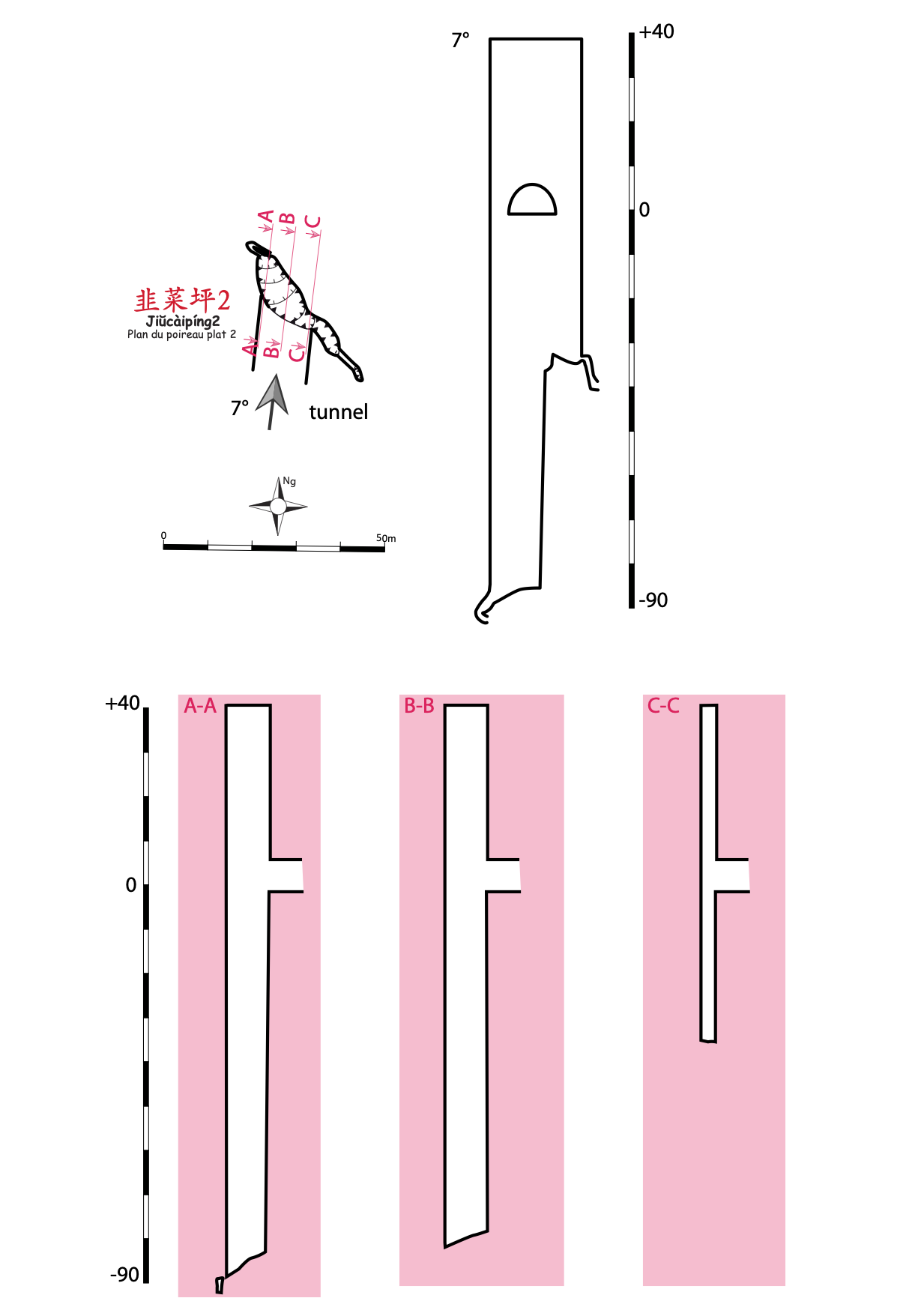 topographie Jiucaiping2 韭菜坪2