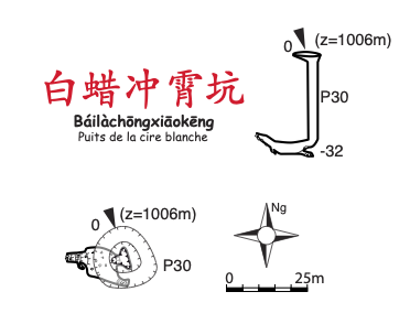 topographie Bailachongxiaokeng 白蜡冲霄坑