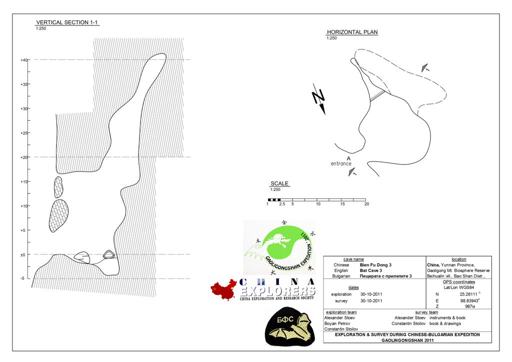 topographie Bianfudong 3 蝙蝠洞3