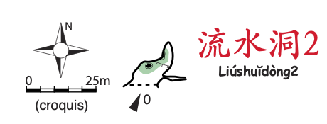 topographie Liushuidong 2 流水洞 2