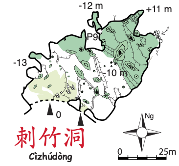 topographie Chizhudong 刺竹洞