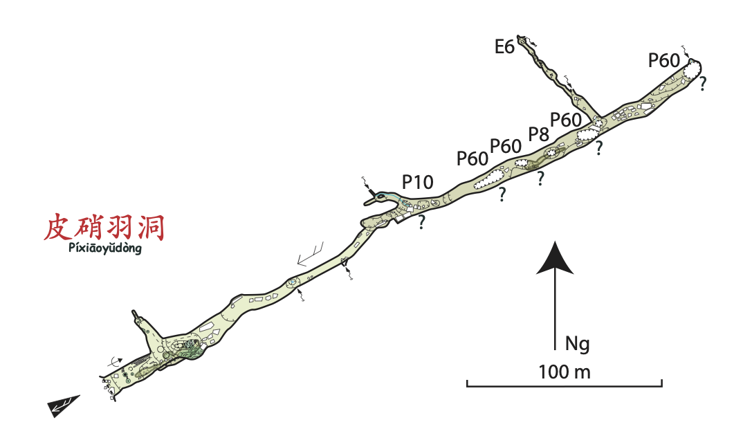 topographie Pixiaoyudong 皮硝帽羽