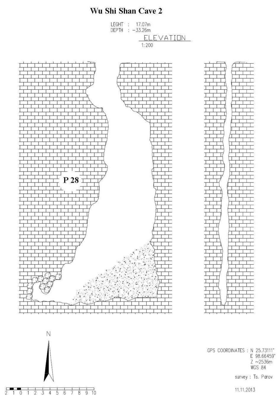 topographie Wuzhishandong 2 五指山洞2