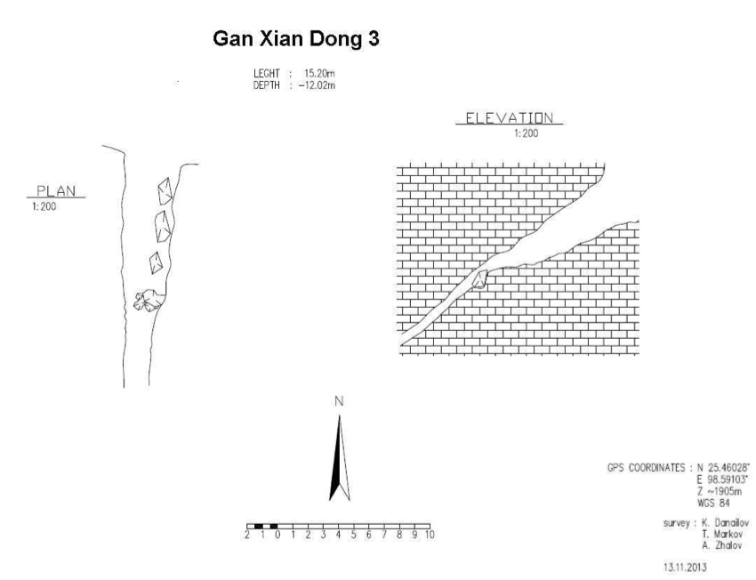 topographie Ganxiandong 3 