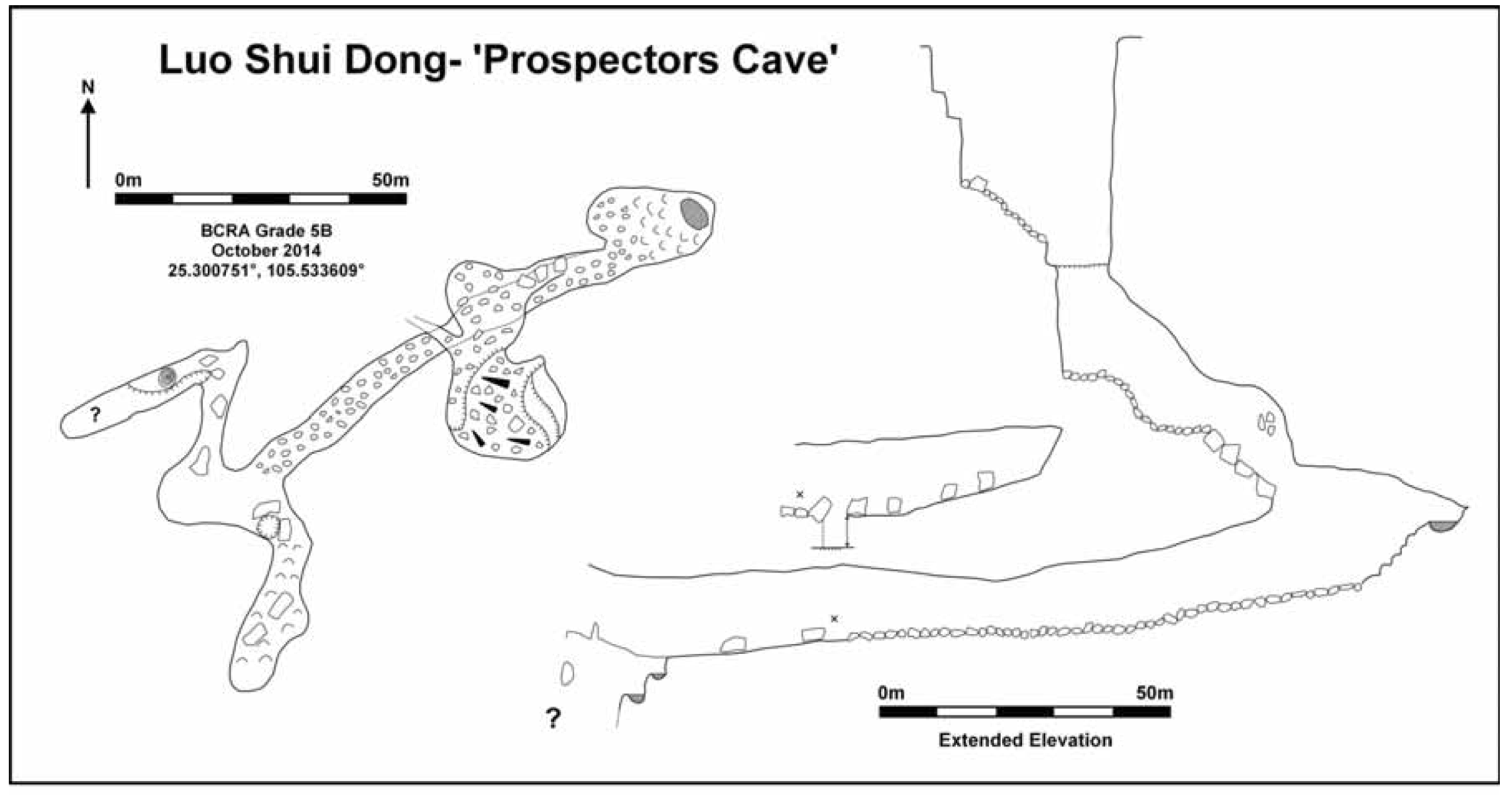 topographie Luoshuidong 落水洞