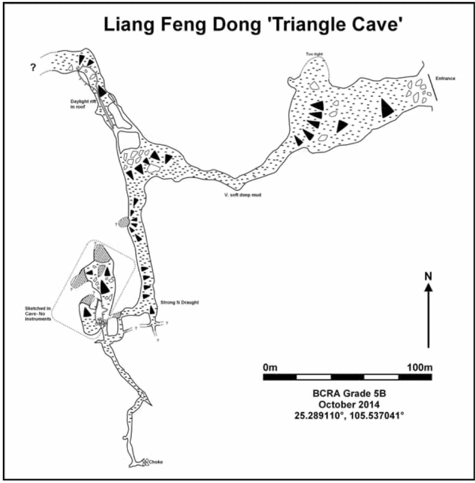 topographie Liangfengdong 凉风洞