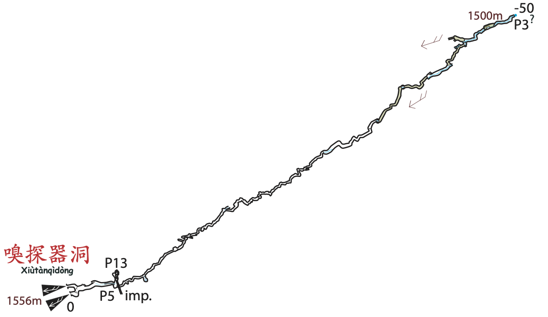 topographie Xiutanqidong  嗅探器洞