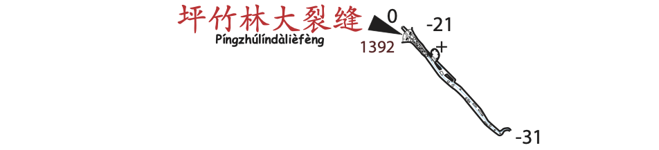 topographie Pingzhulindaliefeng 坪竹林大裂缝