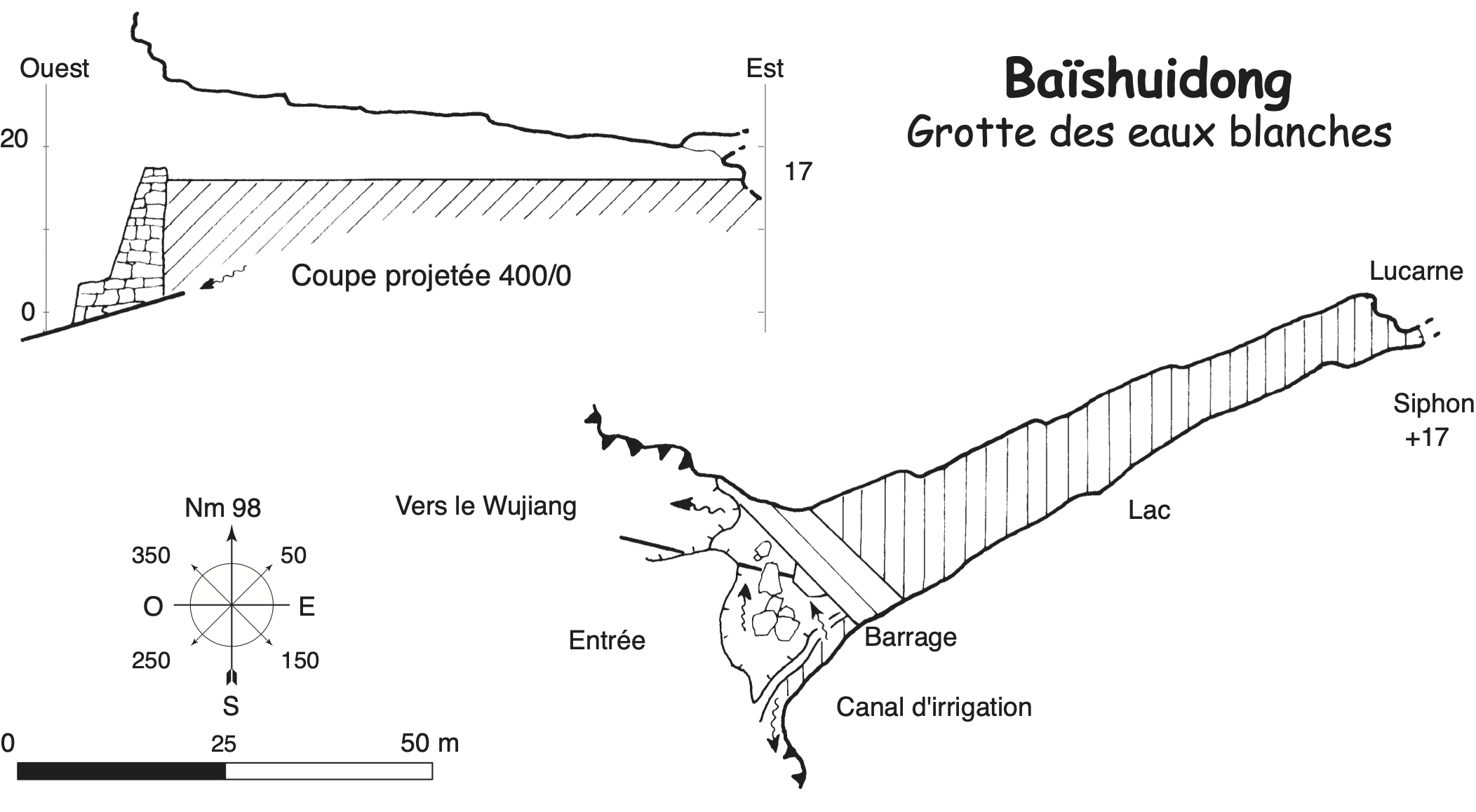 topographie Baishuidong 白水洞