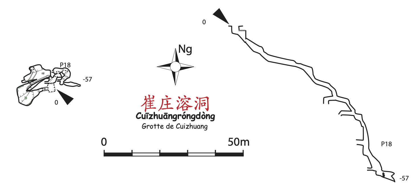 topographie Cuizhuangrongdong 崔庄溶洞