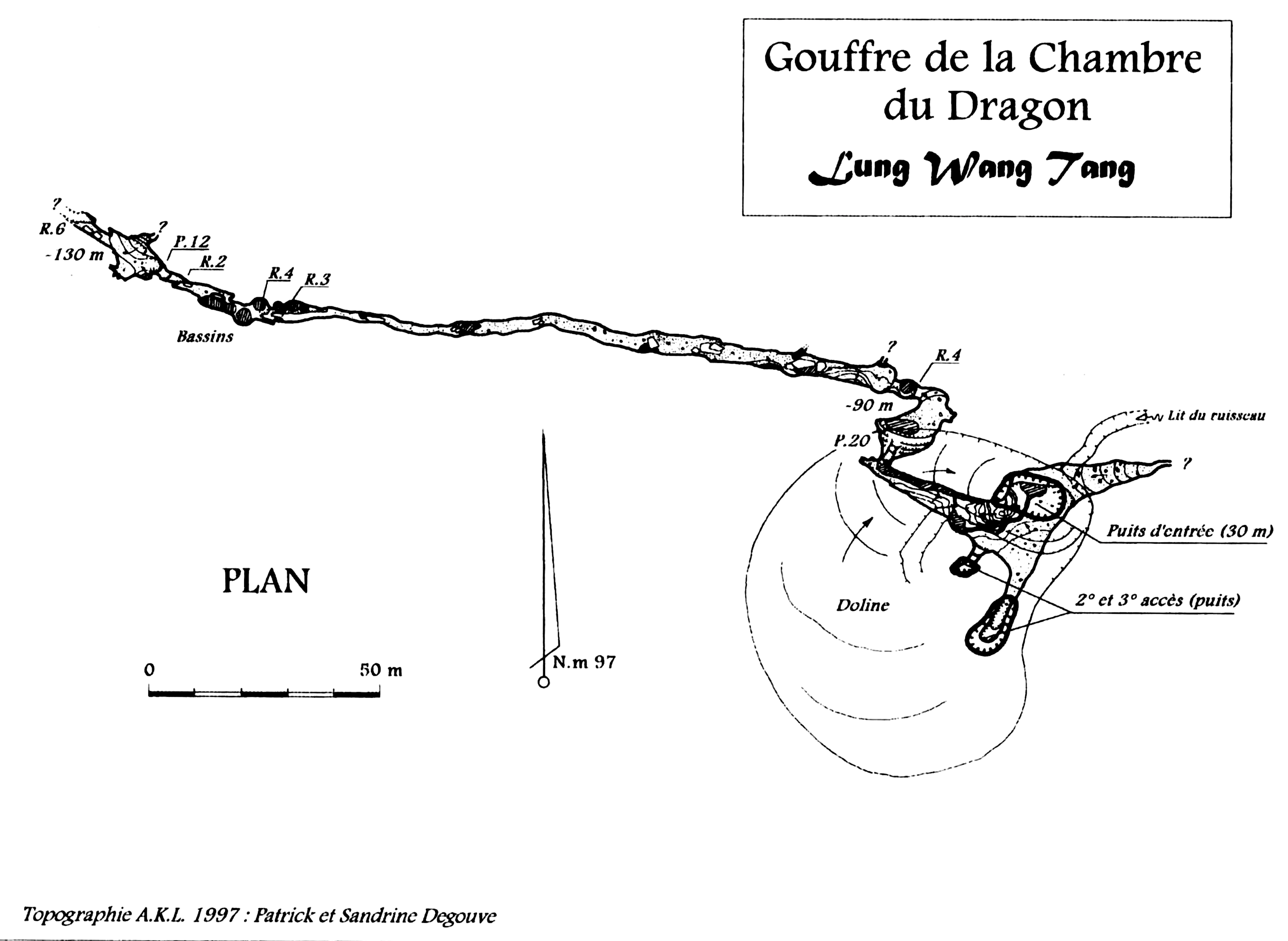 topographie Perte De La Chambre Du Dragon 龙王塘