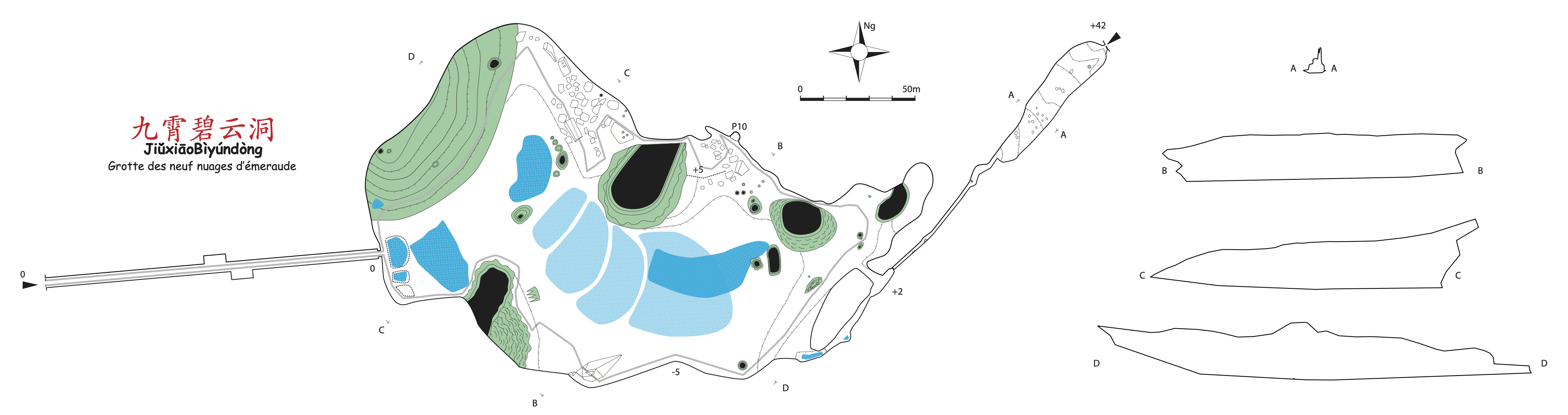 topographie Jiuxiaobiyundong 九霄碧云洞