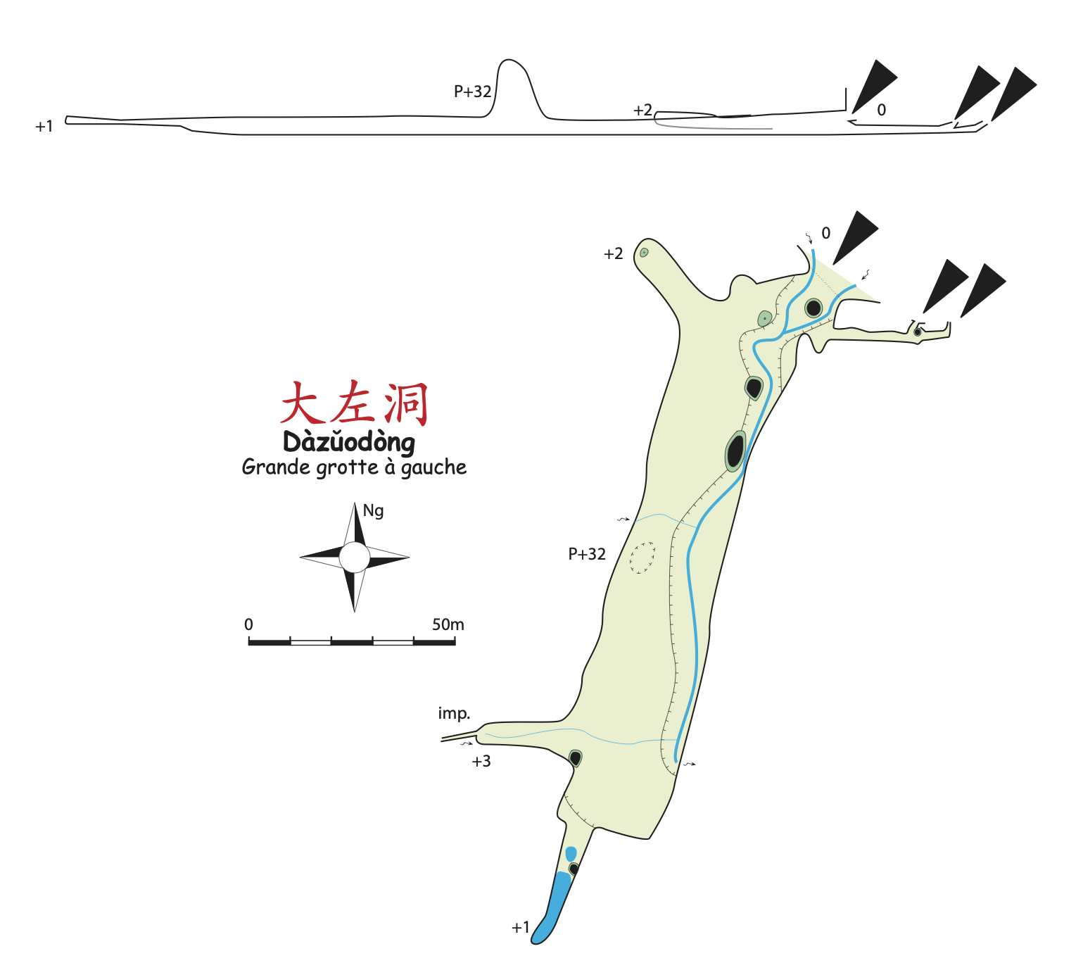 topographie Dazuodong 大左洞