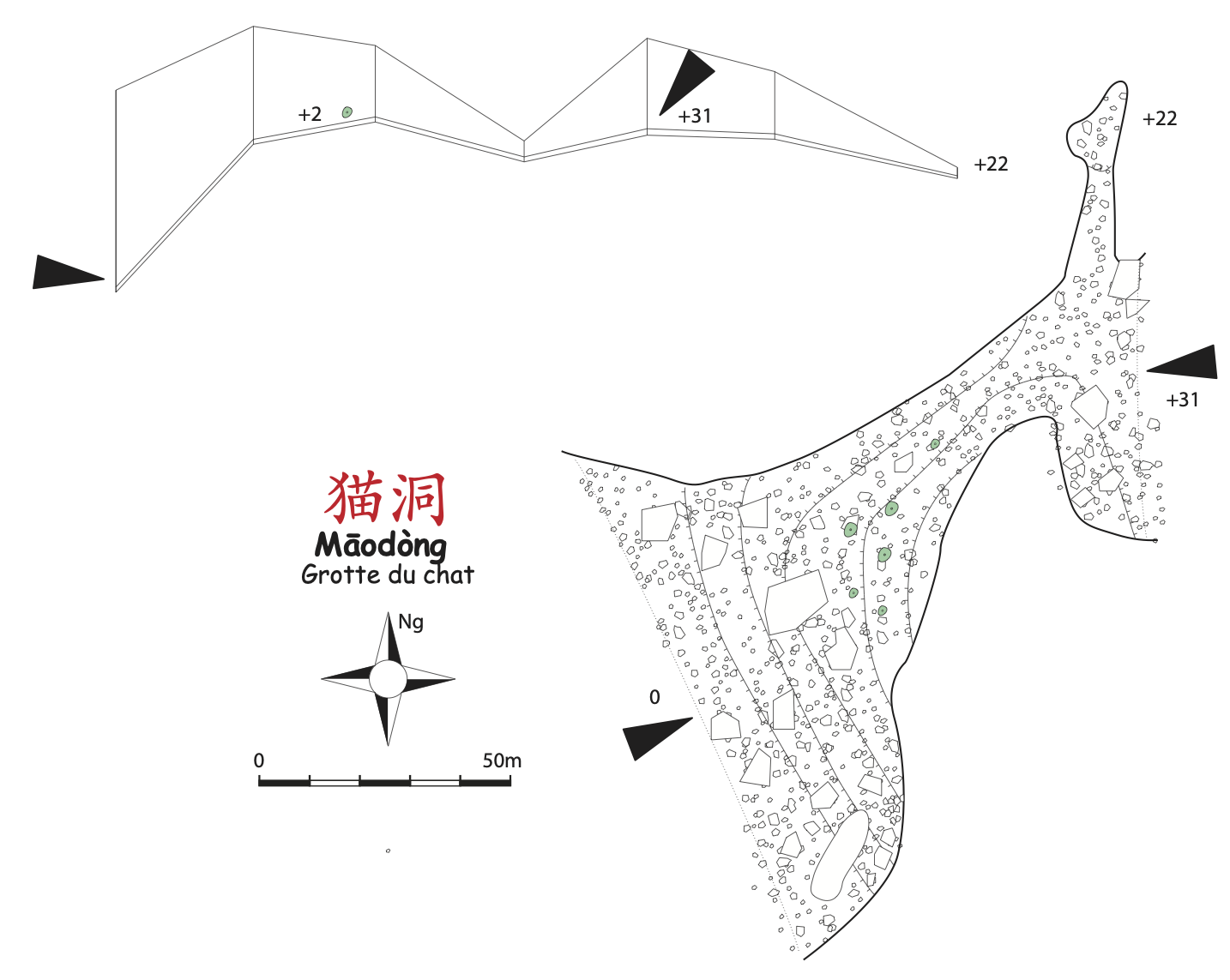 topographie Maodong 猫洞