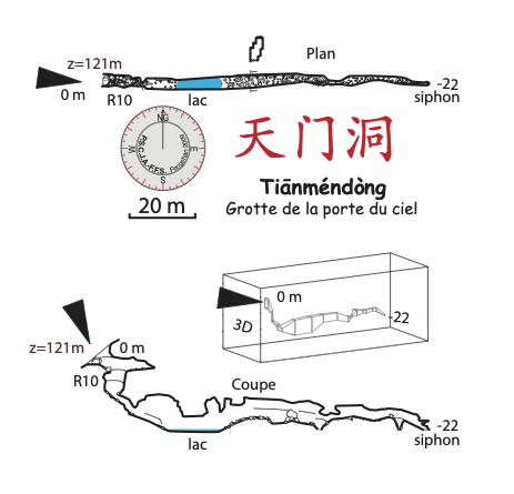 topographie Tianmendong 天门洞