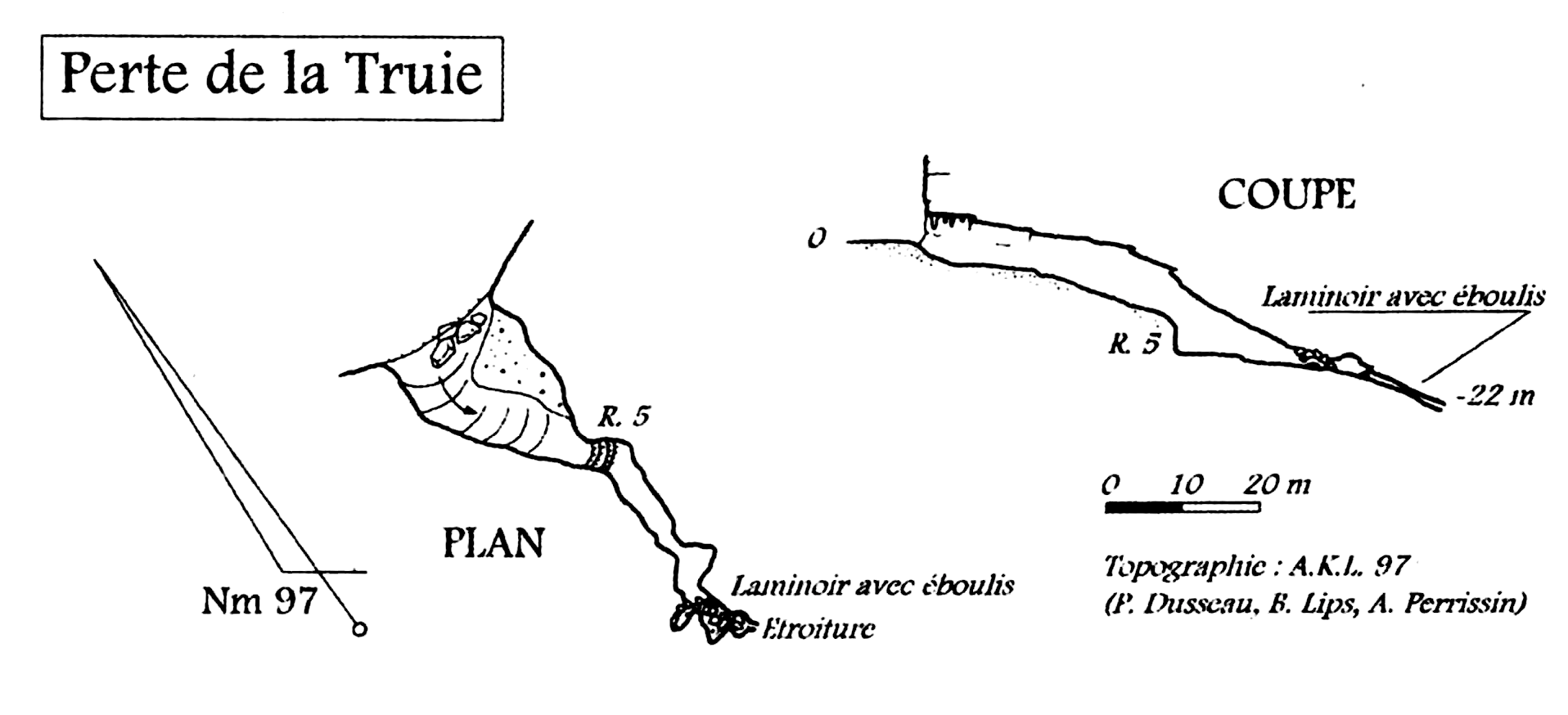 topographie Perte De La Truie 