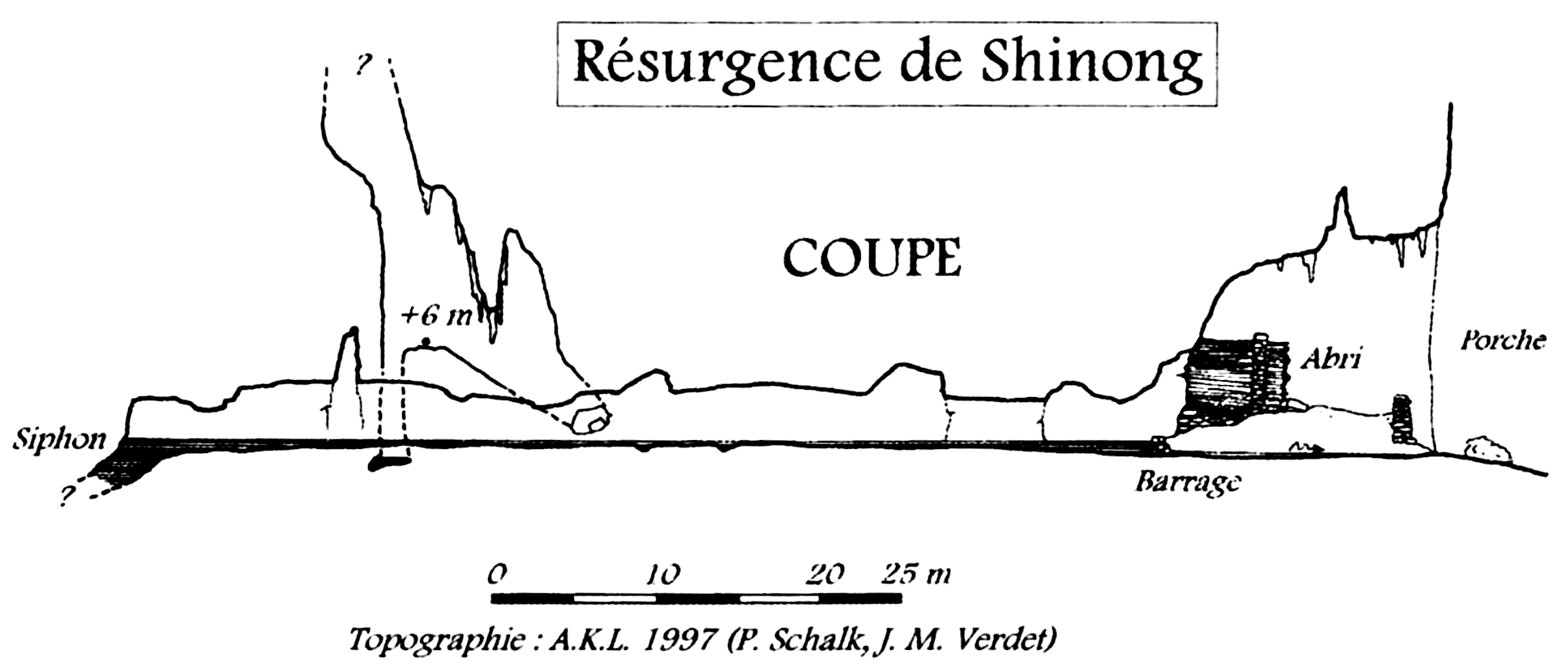 topographie Résurgence De Shinong 